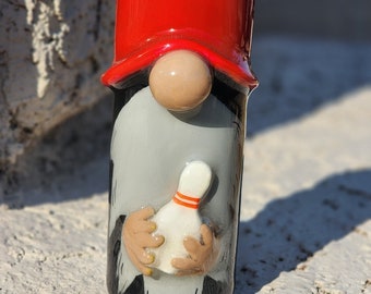 Handmade Bowling Gnome 3D Tumbler | Custom 20 oz Tumbler