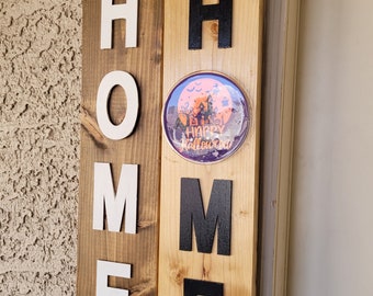 HOME sign with Interchangeable holidays |  Seasonal | housewarming gift | Welcome sign | Personalized gifts
