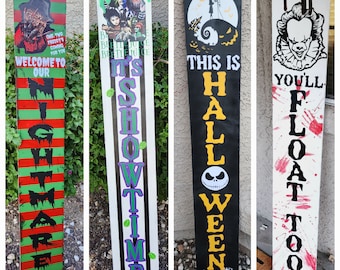 Spooky Season Welcome Porch Sign | Handmade Halloween Decor