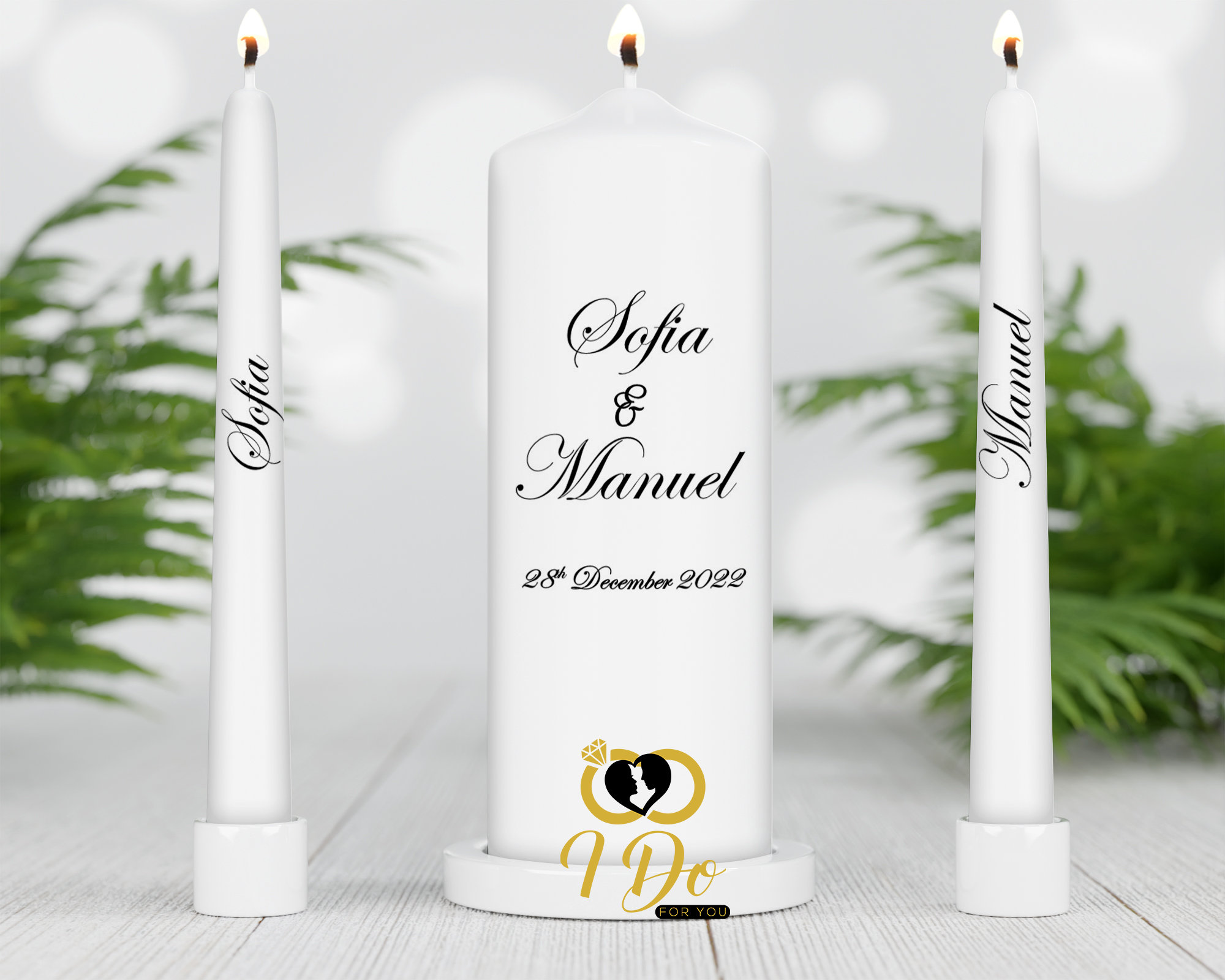 Wedding Candles - Etsy UK