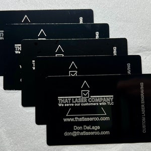 Custom Engraved Metal Business Cards – Club Encourage Gifts
