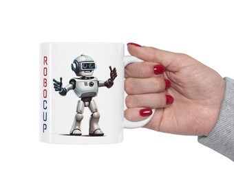 Coffee Mug Ceramic Tea Cup Funny Cute Cup Robocop Robot - 11oz Robocup