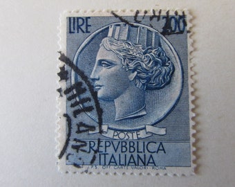 Seltene briefmarken stempel aus Italien aus  1950 Jahr