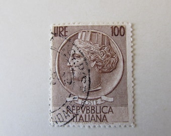 Seltene briefmarken stempel aus Italien aus 1950 Jahr