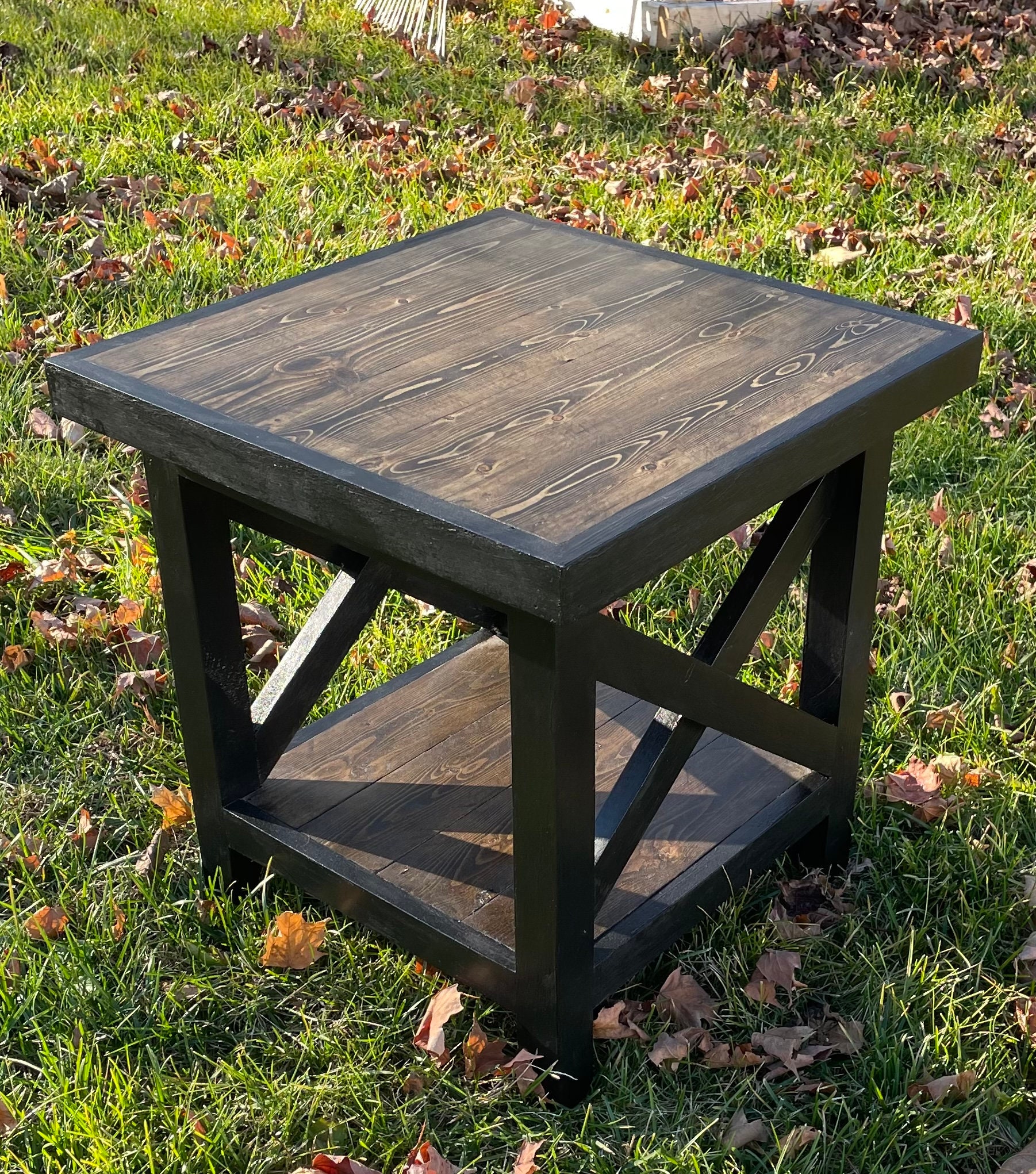 Farm House End Table Etsy