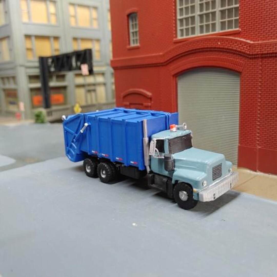 Mack R Ho Scale 1/87 HO Scale Custom Built Mack R Model Tandem Axle Garbage Truck - Etsy
