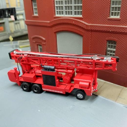 Ho Scale Oil Rig 1/87 HO Scale Custom Built 1970s Era Ingersoll Rand T4 Well Drilling ...
