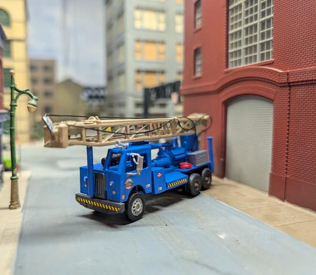 Ho Scale Oil Rig 1/87 HO Scale Custom Built 1970s Era Ingersoll Rand T4 Well Drilling ...