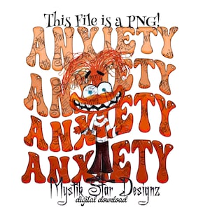 Anxiety PNG | Inside Out 2 Anxiety PNG | Digital Download PNG | Commercial Use