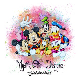 Micky und seine Freunde PNG: Fab 6 Cartoon (Digitaler Download)