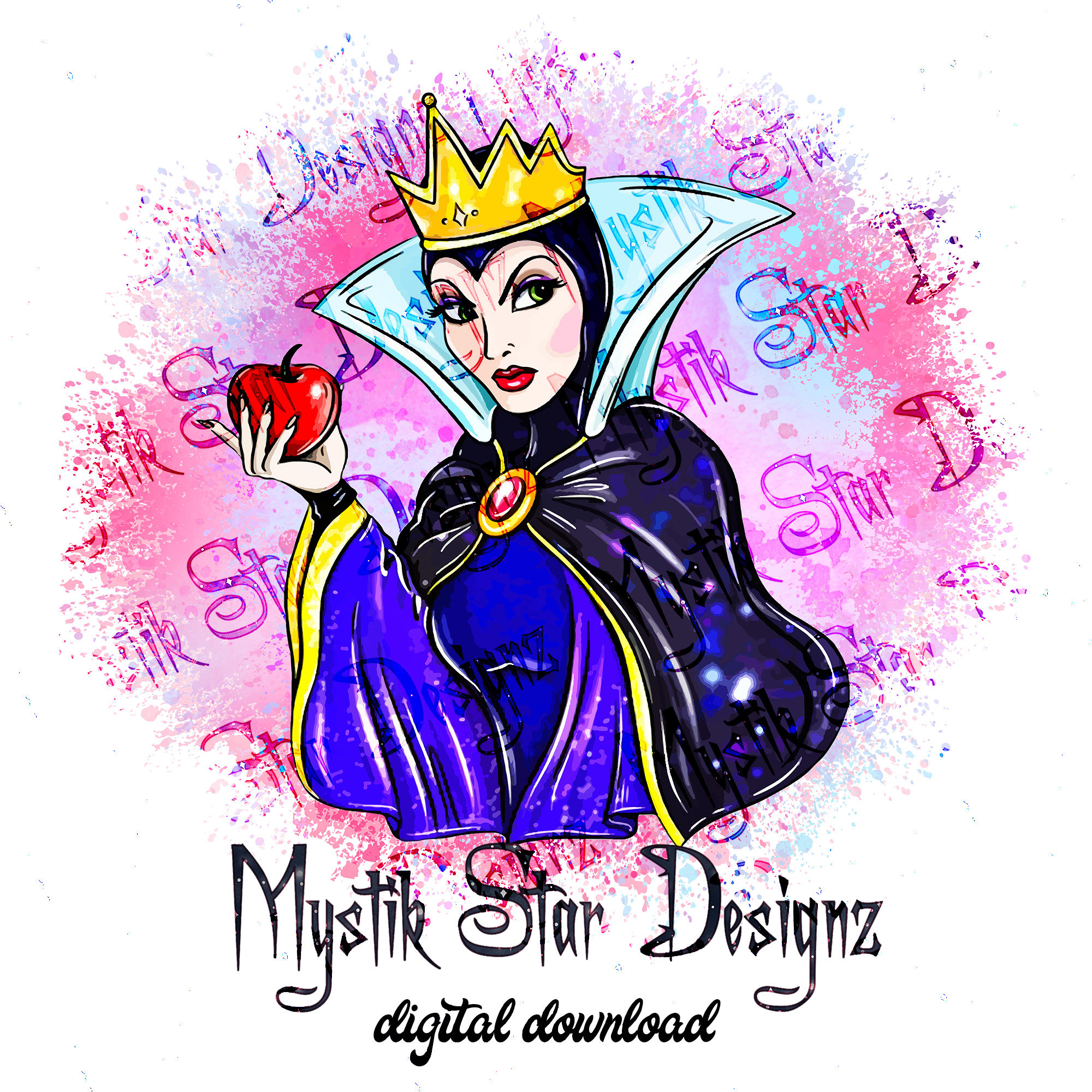 Evil Queen PNG: Villain Digital Art (Commercial Use)