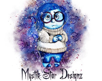 Sadness PNG | Inside Out Sadness PNG | Digital Download PNG | Commercial Use