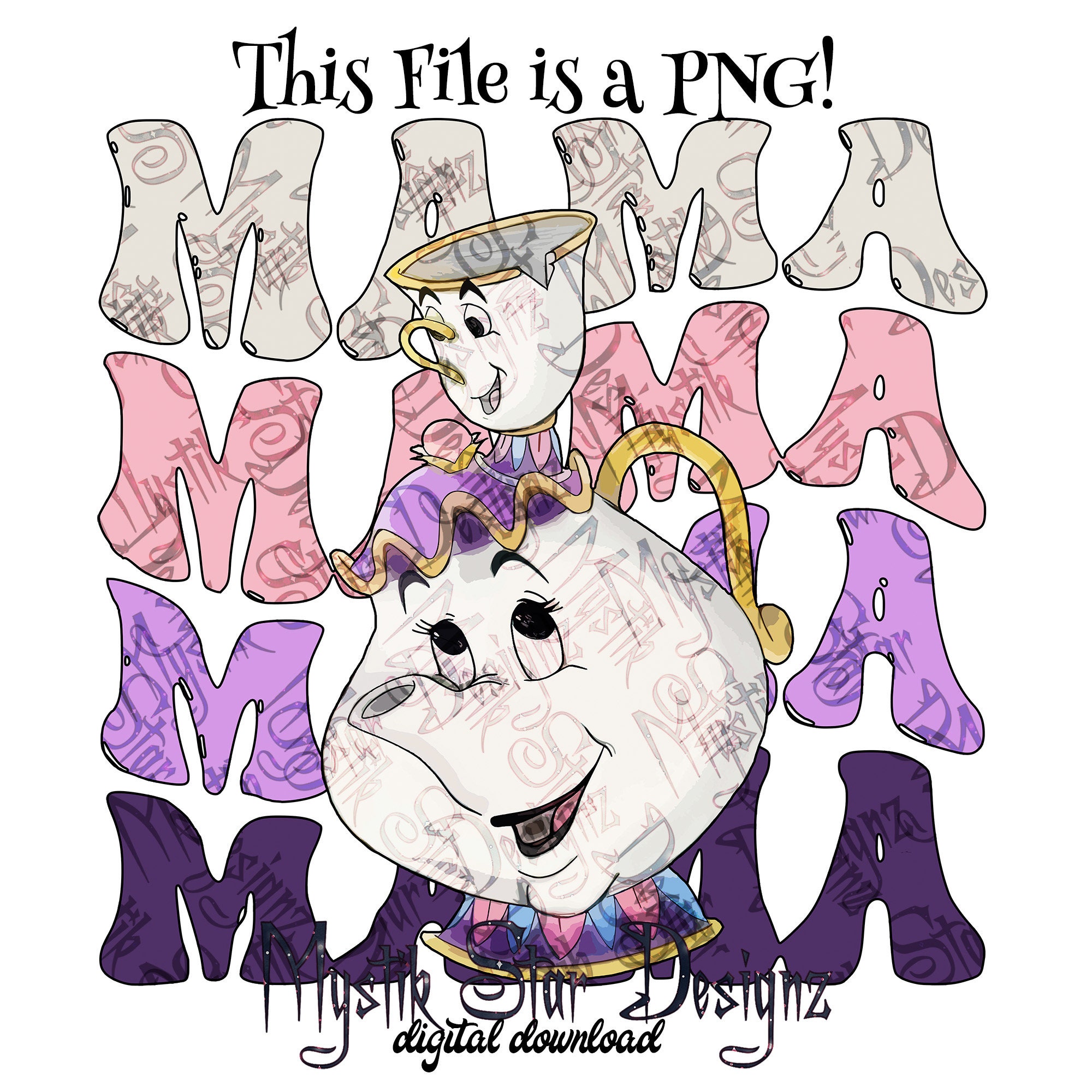 Mrs Potts Png - Etsy, image size:2000x2000