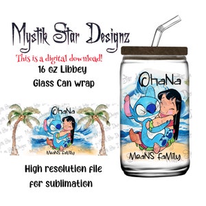 Disney Lilo & Stitch Scrump & Stitch Ohana Taza Y Tapadera