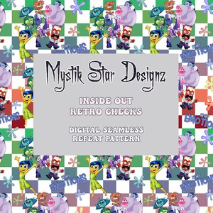 Wzór bezszwowej kratki retro od wewnątrz na zewnątrz | Wzór bezszwowej kratki magicznej retro | Wzór sublimacji letniej tkaniny retro