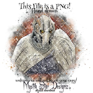 General Grievous PNG | Star Wars General Grievous digital PNG | Digital Download PNG | Commercial Use