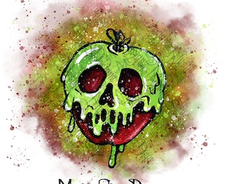 Poison Apple Rotten to the Core PNG Villain Snow White PNG Digital  Download PNG Commercial Use