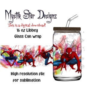 Spider Man Marvel- UV DTF Wrap 16 oz – craftmommy