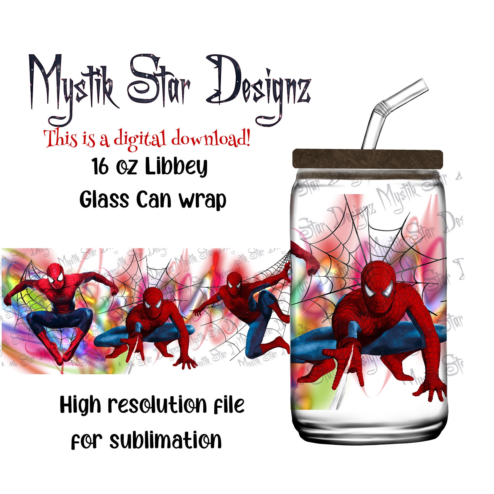 Glass spiderman - Etsy 日本