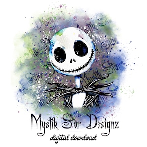 Jack Skellington PNGs | Jack Skellington water PNG | Digital Download PNG | Commercial Use