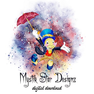 Cute Jiminy Cricket PNG | Pinocchio Jiminy Cricket PNG | Digital Download PNG | Commercial Use