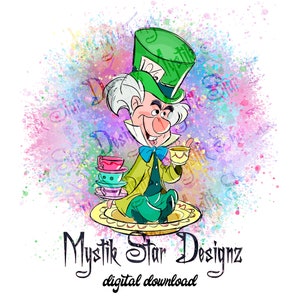 Mad Hatter Tea Party PNG | Alice in Wonderland PNG | Digital Download PNG | Commercial Use