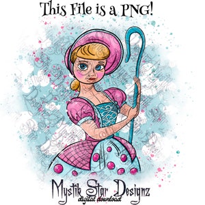 Toy Story PNG | Bo Peep PNG | Digital Download PNG | Commercial Use