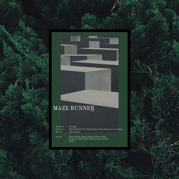 Maze Runner Movie Poster-Film Poster-Printable-Instant Download-Poster Art-Poster Aesthetic Wall Art-Room Decor.