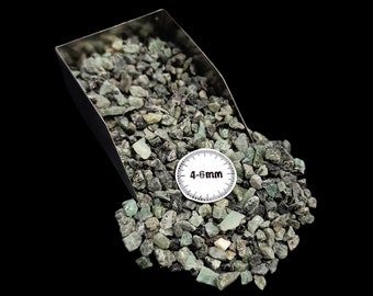 Emerald Coarse Crushed Gemstone Raw Rough 4-6mm For Woodworking Healing Power Energy Arts