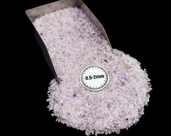 Amethyst Crushed Powder (0.5-2mm): Perfect for Resin Art, Crystal Infused Crafts Jewelry Making Inlay