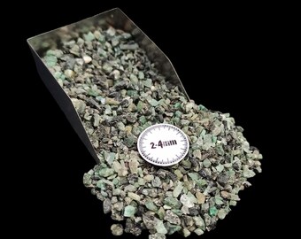 Sparkle Crushed Emerald Gemstone Coarse Powder 2-4mm For Woodworking Resing Art Ring Inlay Healing Power Arts