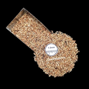 Coarse Crushed Wood Powder 1-3mm: Perfect Filler for Woodworking, Inlay, and DIY Projects Natural and Sustainable Crafting Material image 1