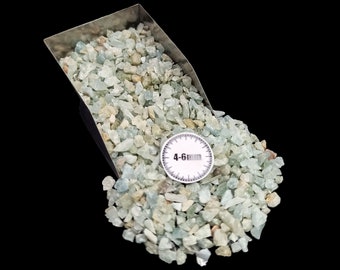 Aquamarine Birthstone: Crushed Coarse Gemstone (4-6mm) - Elevate Your Creations with Tranquility and Serene Beauty