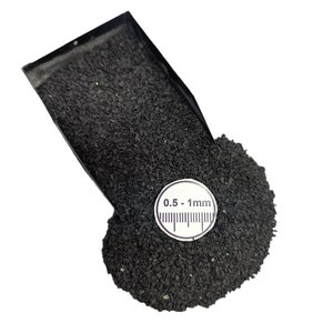Premium Shungite Coarse Crushed Powder: High-Quality 0.5-1mm Size for Jewelry Making, Artistic Creations Energetic Applications, Woodworking