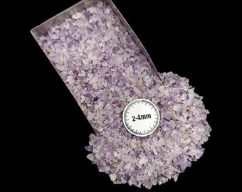 Amethyst Crushed Powder (2-4mm): Elevate Your Creations with Natural Beauty and Healing Energies Resin Art Woodworking Jewelry Making