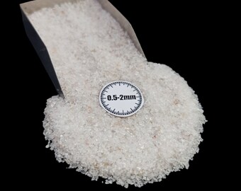 Natural Rose Quartz Crushed Powder (0.5-2mm) for Resin Art, Crystal Infused Crafts, and Jewelry Making