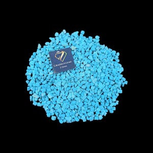 High Quality Turquoise Crushed Powder for Art  Crafts Inlay - 3-5mm Hand Crushed Synthetic Gemstone