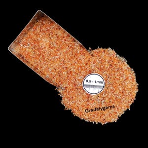 Natural Carnelian Gemstone Crushed Powder 0.5-1mm - Ideal for Crafting Art and Jewelry Making