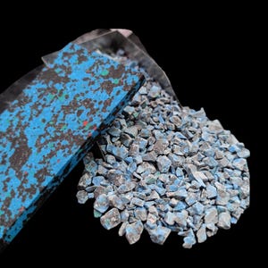 3-5mm Gemstones Crushed Coarse Black Blue Turquoise Powder For Fish Tanks - Jewelry Inlay Woodworking Crafts Resin Art Gardening