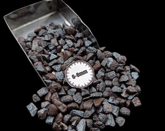 Natural Hematite Gemstone Crushed Inlay for Woodworking  Resin Art 6-8mm Unique Gift for Her Hand-Crushed Ethically Sourced