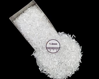 Medium Coarse Selenite Crushed Gemstone - Healing Energy Infused Powder - Gemstone Inlay Selenite Crushed Supplies For Woodworking Healing