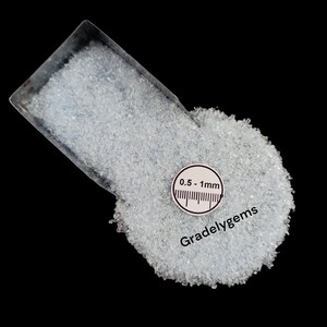 Swiss Blue Hydro Quartz Crushed Powder 05-1mm for Jewelry Making  Resin Art