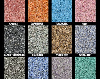 Gemstone Crushed Coarse Powder 0.5-1mm - Perfect for Woodworking Craft Resin Art Ring Inlays Infuse Your Projects with Positive Energy
