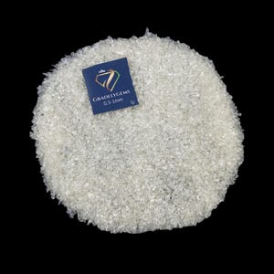 Lemon Hydro Quartz Gemstone Crushed Powder 05-1mm Size - Hand Crushed for Crafts Healing and DIY Projects