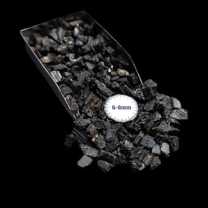 Raw Rough Natural Black Tourmaline Crushed Loose Gemstone 6-8mm : Perfect for DIY Stud Jewelry Making Resin Art Home Art