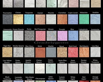 90+ Gemstone Crushed Fine Raw Stone Powder, Healing Crystal Fine Dust Powder, Great For Woodworking Resin Art Massage Painting Crafts Powder