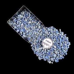 3-5mm Crushed LAPIS LAZULI Powder - Rich Blue Gemstone for Crafts Art Inlays Jewelry Making and Woodworking