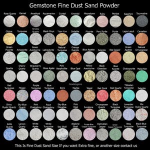 76+ Gemstone Crushed Fine Raw Stone Powder, Healing Crystal Fine Dust Powder, Great For Woodworking Resin Art Massage Painting Crafts Powder