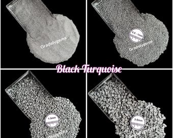 Black Turquoise Coarse Crushed Gemstone Powder For Resin Art Jewelry Art Resin Art Accessories, Jewelry Making, Decorative Craft Filler