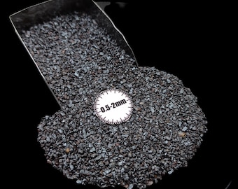 Natural Coarse Hematite Powder 05-2mm for Wood Inlay Crafts Fish Tank Décor Jewelry Making and DIY Art Projects